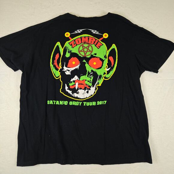 Rob Zombie 2017 Tour Tshirt mens 2XL Heavy Metal Music Band tee 0663 - Picture 5 of 8